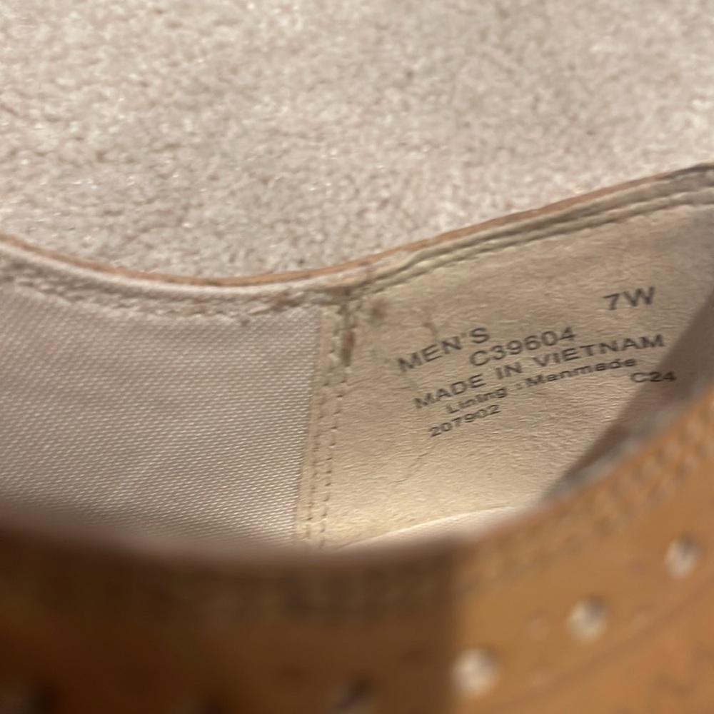 Cole Haan, the Mens' ZERØGRAND Remastered Wingtip Leather Oxford Size 7W - Picture 6 of 9